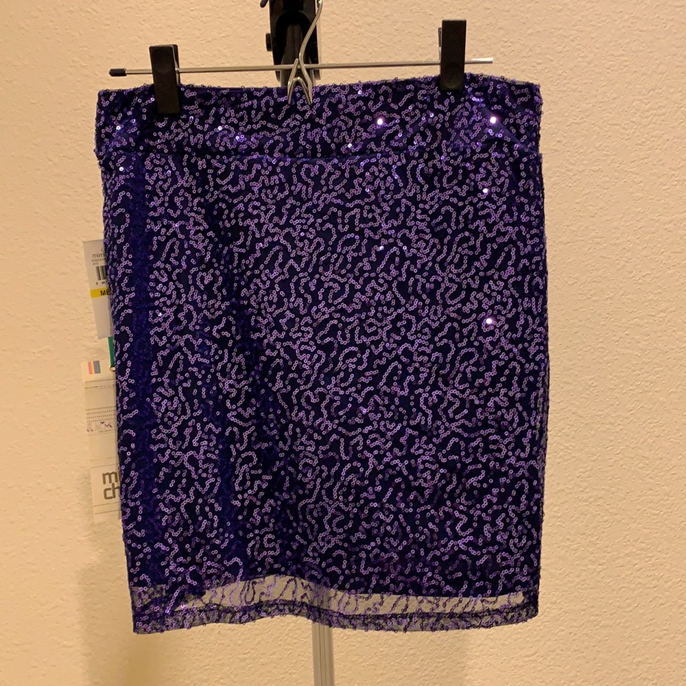 Mimi Chica sequin mini skirt, Navy color, Size M